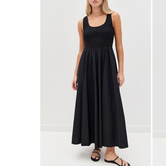 NEW Xirena Florence Maxi Dress in Black Sz S - Picture 1 of 2